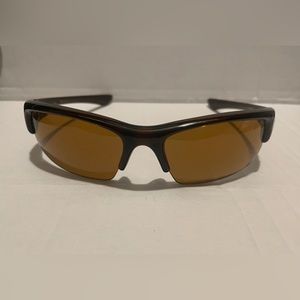 Oakley Unisex Turquoise Sport Sunglasses Brown Lenses